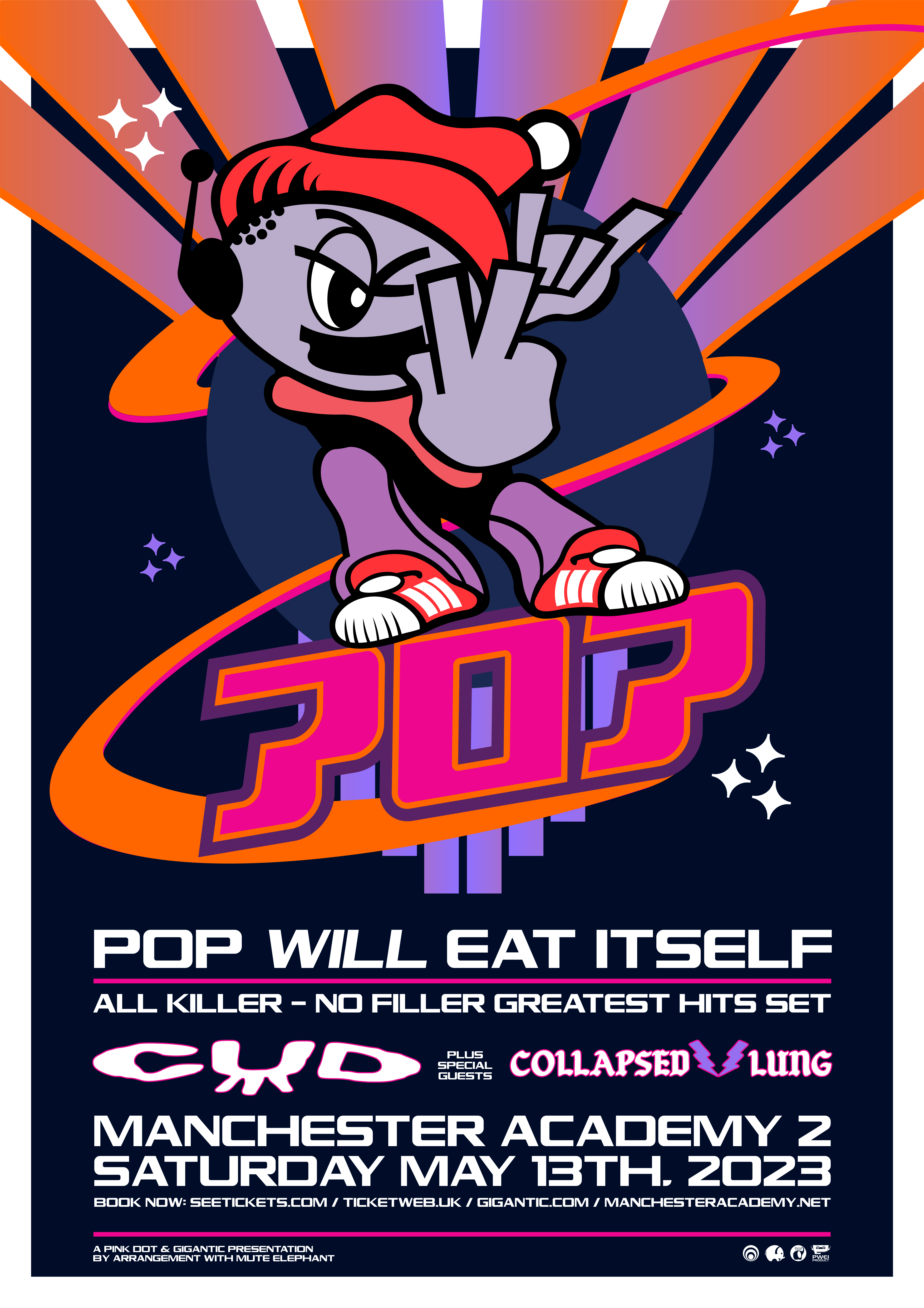 Pop Will Eat Itself PLUS SPECIAL GUESTS CUD + COLLAPSED LUNG - SOLD OUT