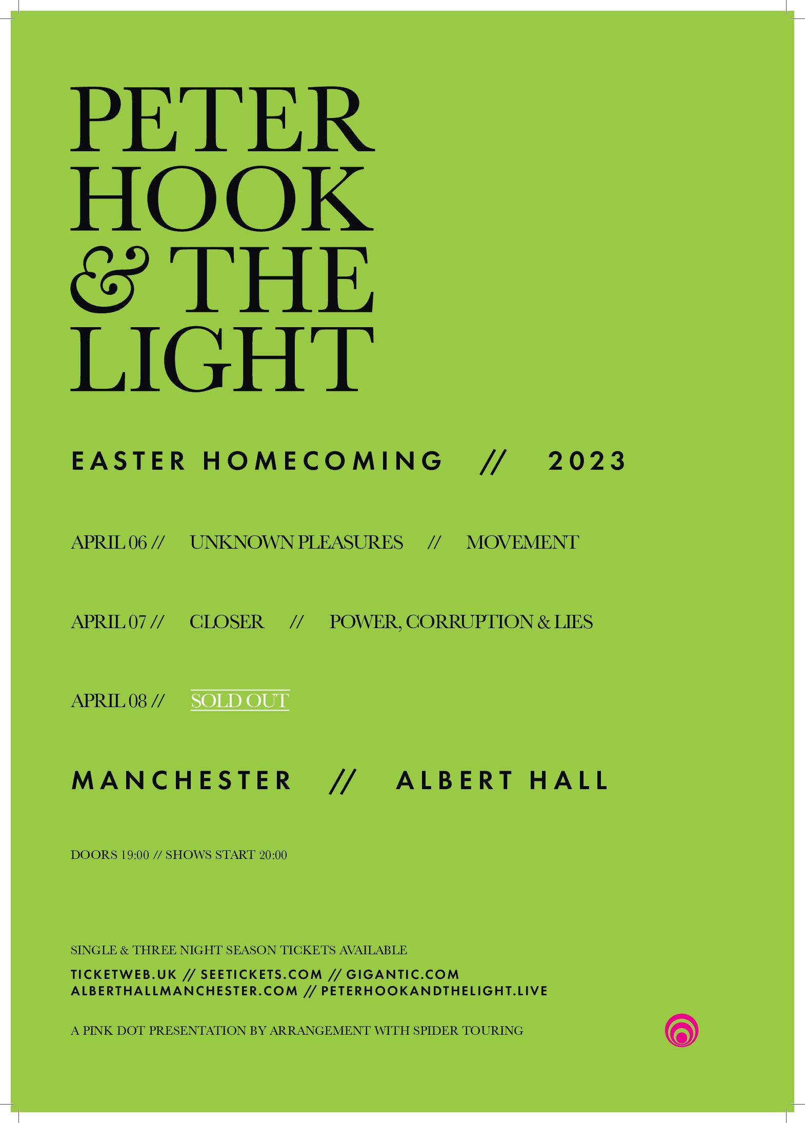 Peter Hook & The Light Easter Homecoming